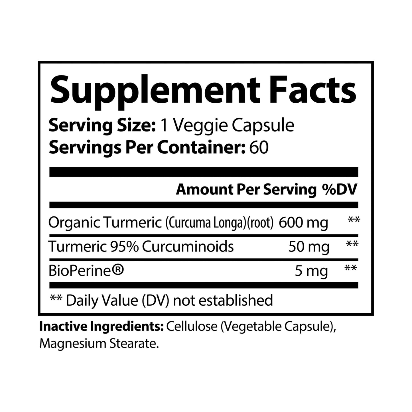 Turmeric with BioPerine® (Black Pepper Fruit Extract)
