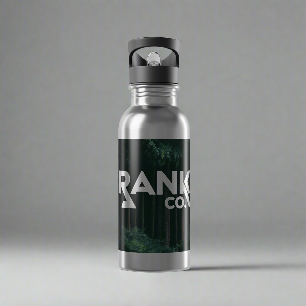 Eco-Friendly 20oz Stainless Steel Water Bottle with Straw