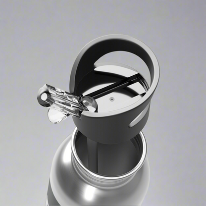 Eco-Friendly 20oz Stainless Steel Water Bottle with Straw