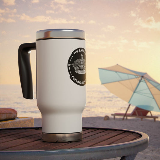 Stainless Steel Travel Mug - Fueling Passion With A Handle, 14oz
